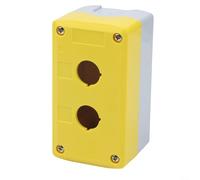 Bellmei Boîtier de commande à bouton-poussoir avec indice d'étanchéité IP65, design Knockout et matériau ABS + PC haute résistance pour une utilisation industrielle à long terme (2 trous)