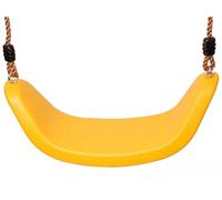 Bello Giardino - Balançoire d'extérieur pour bébé - 52 x 20 cm - Balançoire - Siège enfant - Siège en plastique avec cordes - Forme ergonomique - Résistant aux intempéries (jaune)