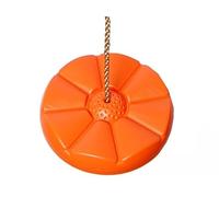 Bello Giardino - Balançoire disque, jouet d'extérieur pour enfants - Siège balançoire nid d'oiseau Ø 31 cm en forme de fleur en plastique - Balançoire pour enfant (orange)