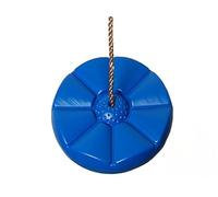 Bello Giardino Balançoire disque, jouet d'extérieur pour enfants - Siège balançoire nid d'oiseau Ø 31 cm en forme de fleur en plastique - Balançoire pour enfant (bleu)