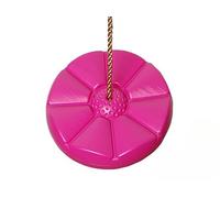 Bello Giardino - Balançoire disque, jouet d'extérieur pour enfants - Siège balançoire nid d'oiseau Ø 31 cm en forme de fleur en plastique - Balançoire pour enfant (rose)