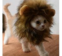 Bello Luna Perruque de Crinière Lion pour Chien Chat Costume pour Animaux Réglable Fantaisie Cheveux De Lion Vêtements Déguisements Robepour Chiens pour Halloween Noël Fête De Pâques Activité