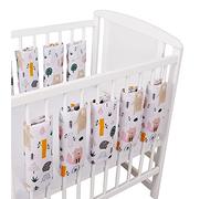 Bello24 - Protection universelle pour lit bébé avec fermeture Velcro 100 % coton 38 x 30 cm (habitants de la forêt, 9)