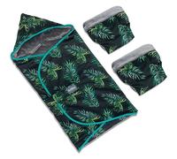 Bellochi Chanceliere Universelle pour Poussette Chanceliere Cosy Bebe Confort - Couverture Siege Auto Bebe 3 et 5 Points Ceinture - Jungle