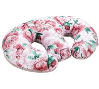 Bellochi Coussin d'allaitement Jumeaux avec Housse Coussin Allaitement - Coton et Velours - Oreiller Allaitement Multifonction Pink Peony Secret