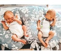 Bellochi Coussin d'allaitement Jumeaux avec référence - Fabriqué en 100% coton - - Coussin douillet - Coussin douillet - Placement multifonctionnel du jumeau à l'oreiller (Star Co