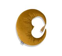 Bellochi Coussin Décoratif avec Rembourrage Hypoallergénique - Coussin Decoratif Velours - Oreiller Enfant en Forme de Lune - Jaune