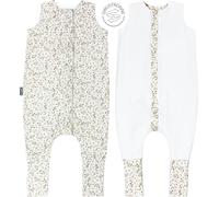 Bellochi Double - sac de couchage à pieds pour enfants de 3 à 4 ans tog 1.0 - beige fleur