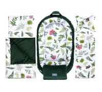 Bellochi Kit Nids Bébé 5 Pièces - Reducteur de Lit Bebe une Couverture de Bebe Cale Tete Bébé un Oreiller Plat - Nature