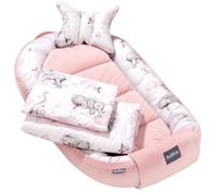 Bellochi Kit Nids Bébé 6 Pièces - Reducteur de Lit Bebe une Couverture de Bebe Cale Tete Bébé un Oreiller Plat - Habarigani