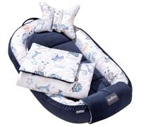 Bellochi Kit Nids Bébé 6 Pièces - Reducteur de Lit Bebe une Couverture de Bebe Cale Tete Bébé un Oreiller Plat - Habarigani Verne