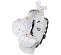 Bellochi Nid D'ange Bebe - Couverture pour Nacelle Poussette Landau Siège Auto - Chanceliere Universelle -Apanatschi Gray
