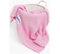 Bellochi Premium Couverture Bébé Naissance - 100% Bambou - Douce Couverture Bebe Ete pour une Fille ou un Garçon - 100x80 cm - Rosa
