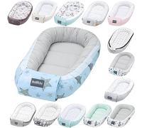 Bellochi Reducteur de Lit Bebe, Cale Bebe pour Lit, Cocon Bebe - 100% Coton, 0-12 Mois - Nid de Bebe, Baby Nest - 90 x 60 cm - Rigel Star