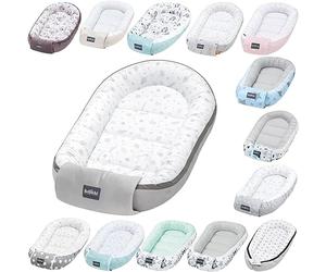 Bellochi Reducteur de Lit Bebe, Cale Bebe pour Lit, Cocon Bebe - 100% Coton, 0-12 Mois - Nid de Bebe, Baby Nest - 90 x 60 cm - Copse