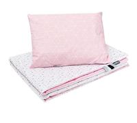Bellochi Set de Couette Bebe 75x100 cm et Coussin Enfant 30x40cm - Couverture Enfant Réversible et Entièrement Lavable - 100% Coton (Aurora)