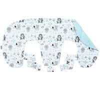 Bellochi Taie d'oreiller pour lit jumeau - Housse de rechange 100 % coton hypoallergénique - Fermeture éclair dissimulée - 100 x 57 x 18 cm - Tissu certifié (Animaland)