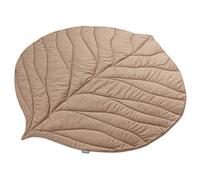 Bellochi Tapis Motricite pour Bébés et Enfants - Universel et Lavable Tapis sol Bebe - Utilisation Intérieure et Extérieure - Tissu Velours Doux - Forme de Feuille - Beige - 95x78 cm