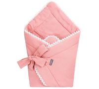 Bellochi Universelle Nid d'Ange Bebe - Réversible Couverture Enveloppante Bébé - en Mousseline - - Muslin Pink