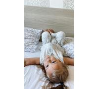 Bellochidoppel -Sac de couchage avec jambes pour enfants de 3 à 4 ans tog 1,0 -coton fleuri
