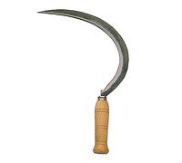 Bellota 2550-000 N - Faucille Dentelée pour Couper l'Herbe et Nettoyer les Mauvaises Herbes, avec Lame en Acier Trempé et Manche en Bois, Outil Agricole Professionnel