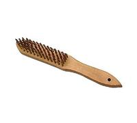 Bellota 50801-3 - Brosse Métallique avec Manche en Bois - Outil Manuel pour Enlever Peintures, Vernis, Rouilles - Avec Fil en Acier Laitonné Droit