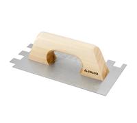 Bellota 5873-20 - Truelle pour queue avec denture 20 x 20 mm, manche en bois et lame en acier