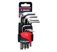 Bellota 6458-9 N Lot de 9 clés Allen en nickel