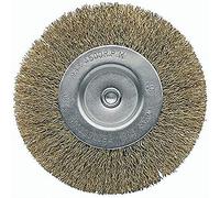 Bellota - Brosse de bricolage circulaire en acier laitonné. Fil de fer ondulé