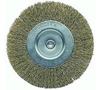 Bellota - Brosse de bricolage circulaire en acier laitonné. Fil de fer ondulé