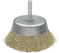 Bellota Brosse de bricolage tasse en acier laitonné. Fil de fer ondulé