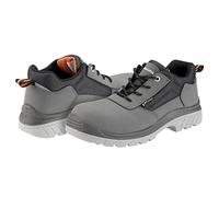 Bellota Chaussures de sécurité Comp+ Noires S3 pour Homme et Femme (Tailles 38 à 47) en Cuir Hydrofuge Lisse, rembourrée et avec Zones renforcées Anti-Abrasion, Gris, 43 EU X-Ancho
