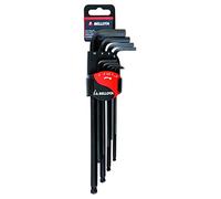 Bellota - Jeu de 9 clés à allen bleuies extra-longues avec tête boule