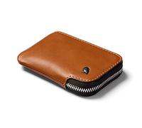 Bellroy Leather Card Pocket Wallet, Portefeuille Zip Slim (Max.15 Cartes, Billets, Poche Monnaies) - Caramel