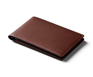 Bellroy Leather Travel Wallet (Étui Passeport, Anti-RFID, Organiseur Documents de Voyage, Mini Stylo) - Cocoa