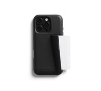 Bellroy Phone Case - 3 Card pour iPhone 16 Pro (Coque iPhone en Cuir, Porte-Cartes pour téléphone) - Black