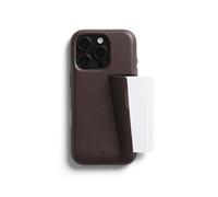 Bellroy Phone Case - 3 Card pour iPhone 16 Pro Max (Coque iPhone en Cuir, Porte-Cartes pour téléphone) - Ganache