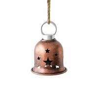 Bells Pendants - Small Metal Jingle Ornaments, Bright metalic Hanging chrms, Vibrant Sound Decorative Bell Set, Seasonal Decoration Accent | Accessoire stylish With Sparkling Finish For Tree House