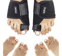 belltop Orthese hallux valgus corrective (nuir et jour). 4x Séparateur d ́orteil en silicone/Ecarteur d'orteil pour chaussures (jour) + 2x attelle d'oignon (nuit). Redresseur dorteils et orthese pied