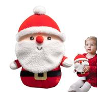 bellv en peluche de Noël - Peluche douce de Noël - Mignon dessin animé, Père Noël et cerf de Noël, décorations en peluches, coussins doux en peluche, ornements pour canapés