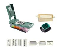 bellv Hachoir à légumes avec conteneur, coupe-légumes multifonctionnel, hachoir à oignons avec conteneur, robot de cuisine, gadgets cadeaux pour crémaillère pour fruits