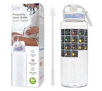 BellyBottle Tidye Bouteille d'eau de grossesse - Indispensable pour le premier trimestre - Cadeaux de grossesse pour future maman - Essentiels de grossesse Soulagement des nausées - Autocollants