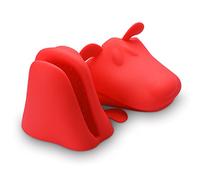 Belmalia 2 Gants de Cuisine, Silicone, Manique, Résistant Chaleur, Motif: Chien Rouge