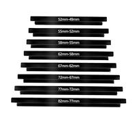 Belmalia Lot de 8 Bagues d’Adaptation Step-Down Anneaux Abaisseurs Adaptateurs de Filtre d’Objectif 82 à 49 mm