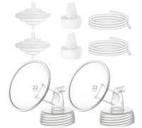 Belmikal Pièces de tire-lait compatibles avec Spectra S1 S2 9 Plus Motif Luna Ameda MYA Cimilre 22 mm Bride Valve Tube Protecteur Kit de Remplacement pour Spectra Accessoires/Pièces