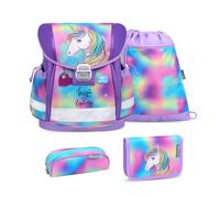 Belmil Classy 403-13/AG/S Sac à dos d'écolier 4 pièces, Rainbow Color 2025, m, Ensemble cartable