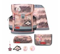 Belmil Classy Plus 405-78/AG/S Ensemble de cartable 5 pièces avec sangle de poitrine, Ballet rose, 36 x 27 x 16 cm