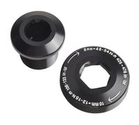 Belnotelt Alliage d'aluminium, pour boulon de manivelle Gxp auto-extractible, vis M15/M26 compatible avec, pour Sram pour X7 X9 X0 pour Xx1 pédalier noir (boulon + écrou)