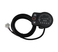 Belnotelt Compteur d'affichage LED pour vélo électrique KT-900S avec connecteur SM, reconnaissance automatique de la tension 24 V 36 V 48 V, mémoire de vitesse d'assistance à 5 niveaux,