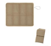 Belnotelt Coussin de siège pliable d'extérieur avec tissu Oxford 600D imperméable et coton perlé intégré pour plus de confort sur terrain inégal (jaune)
